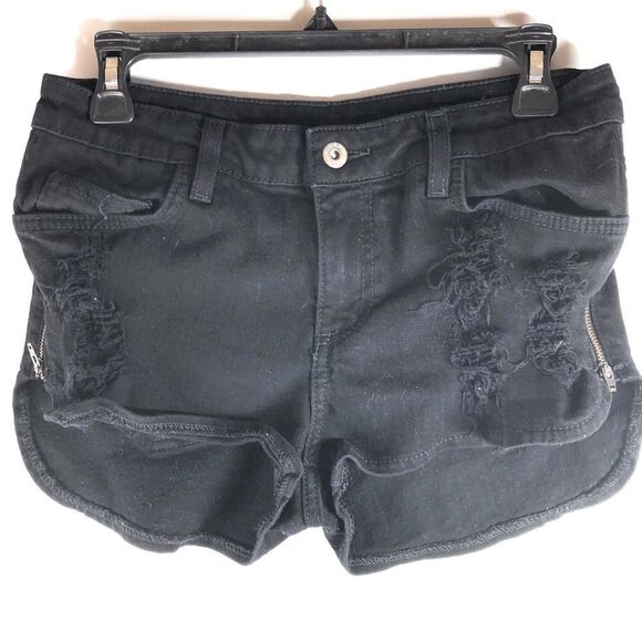 CarMar Destroyed‎ Shorts With Zippers - Picture 1 of 6